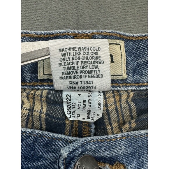 LL Bean Jeans Mens 36x30 Comfort Waist Flannel Lined 212508 Mid Rise Blue - Picture 12 of 12